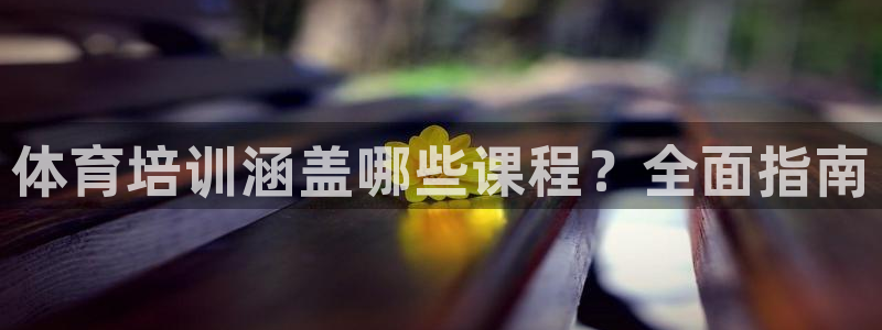 耀世平台荐 5o69I7：体育培训涵盖哪些课程？全面